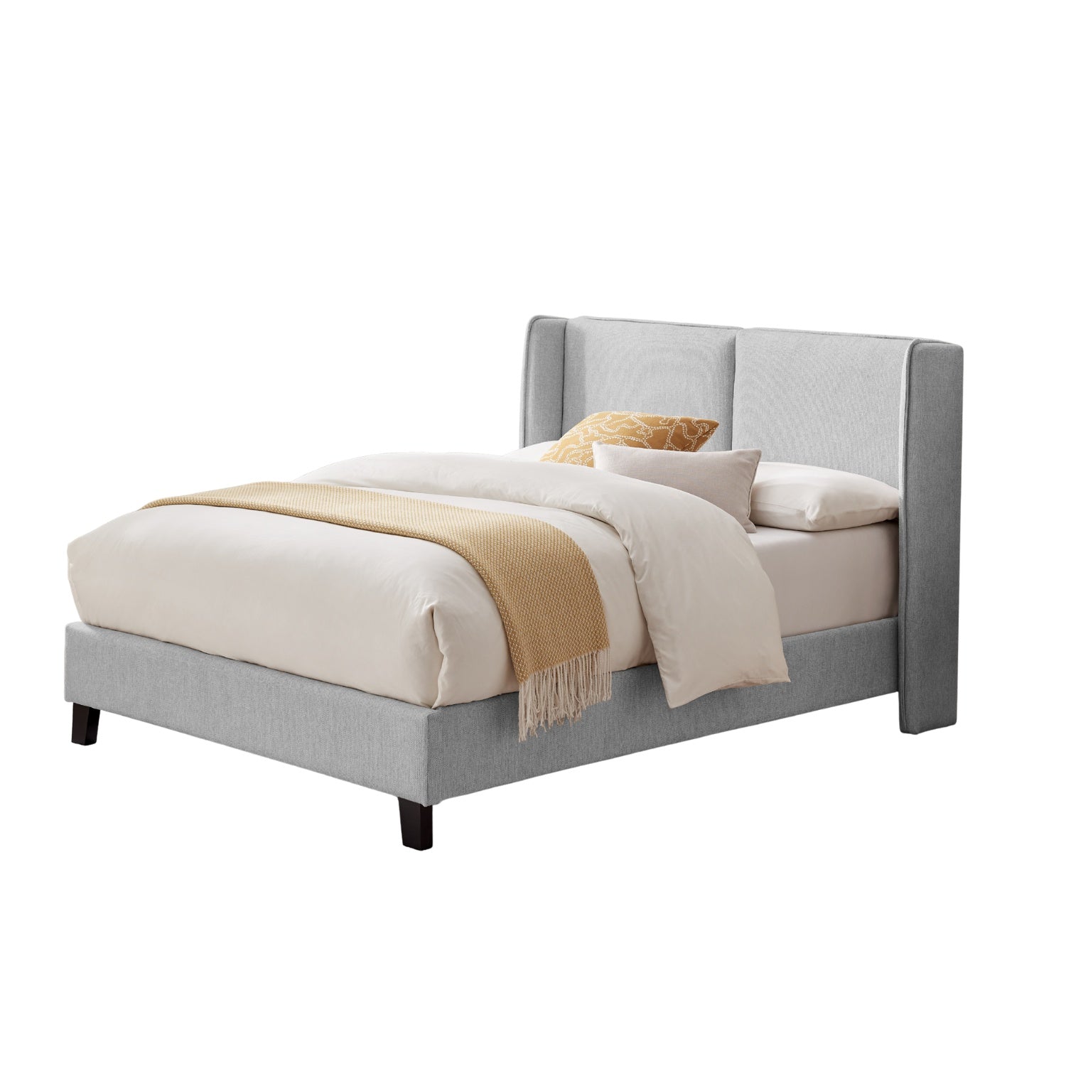 Cama Full Barcelona Gris