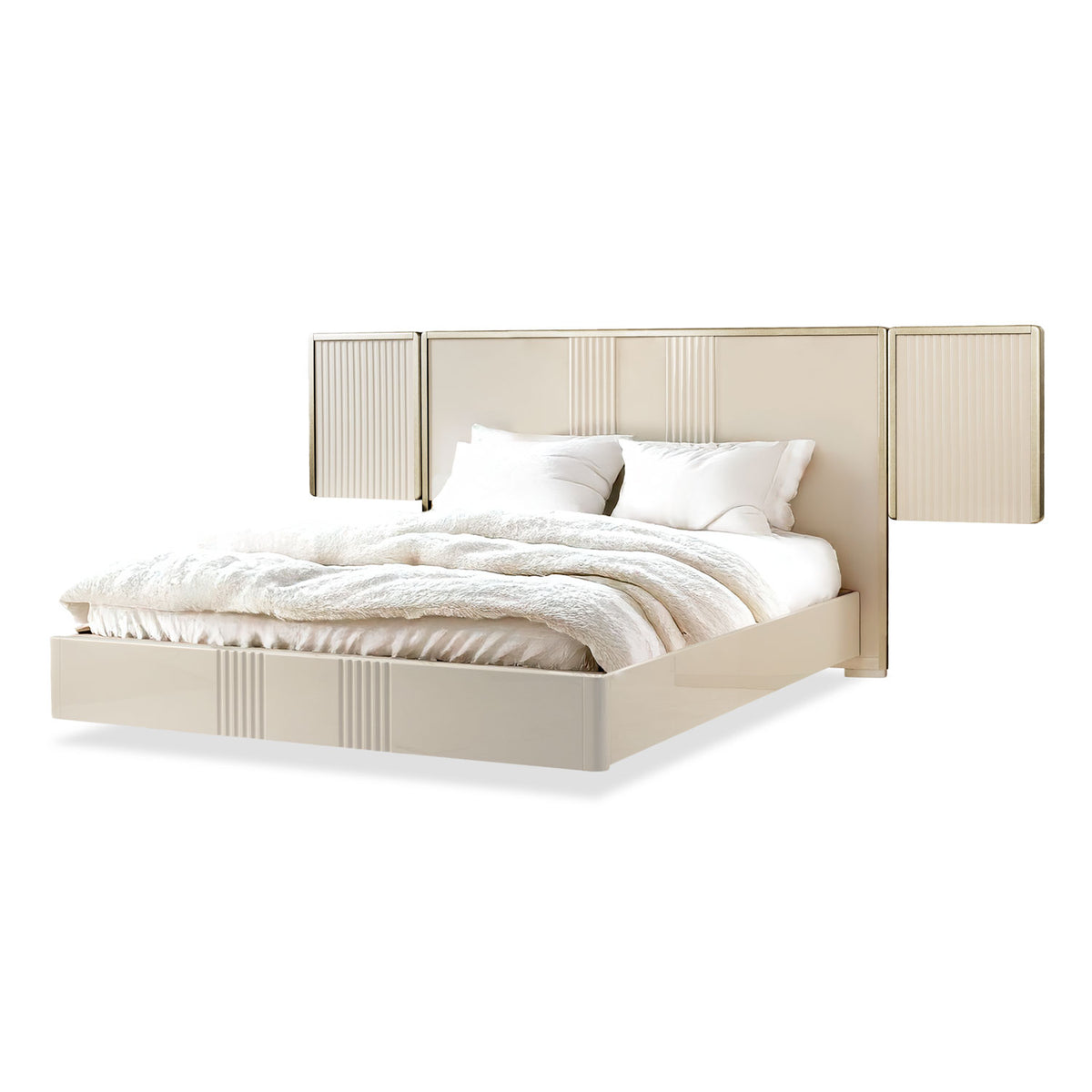 Cama Full Bilbao Greige, Champaña
