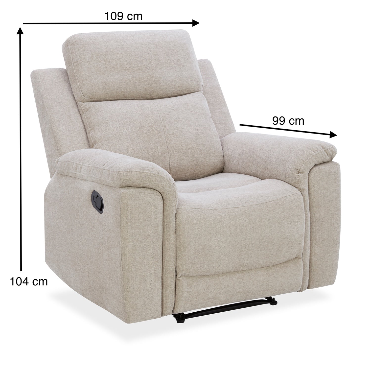 Sillón Reclinable Chick Lino Beige