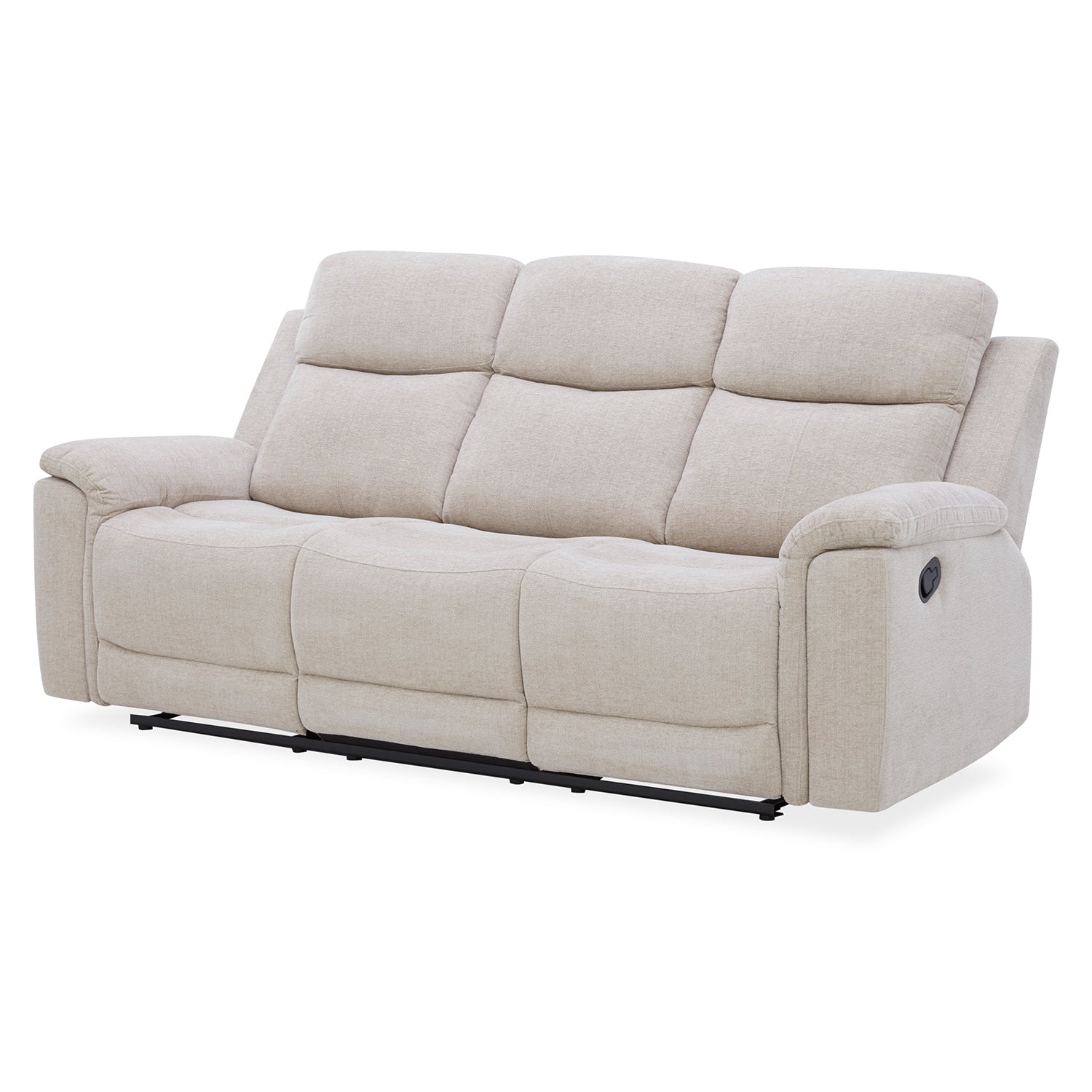 Sofá Reclinable 3 Puestos Chick Lino Beige