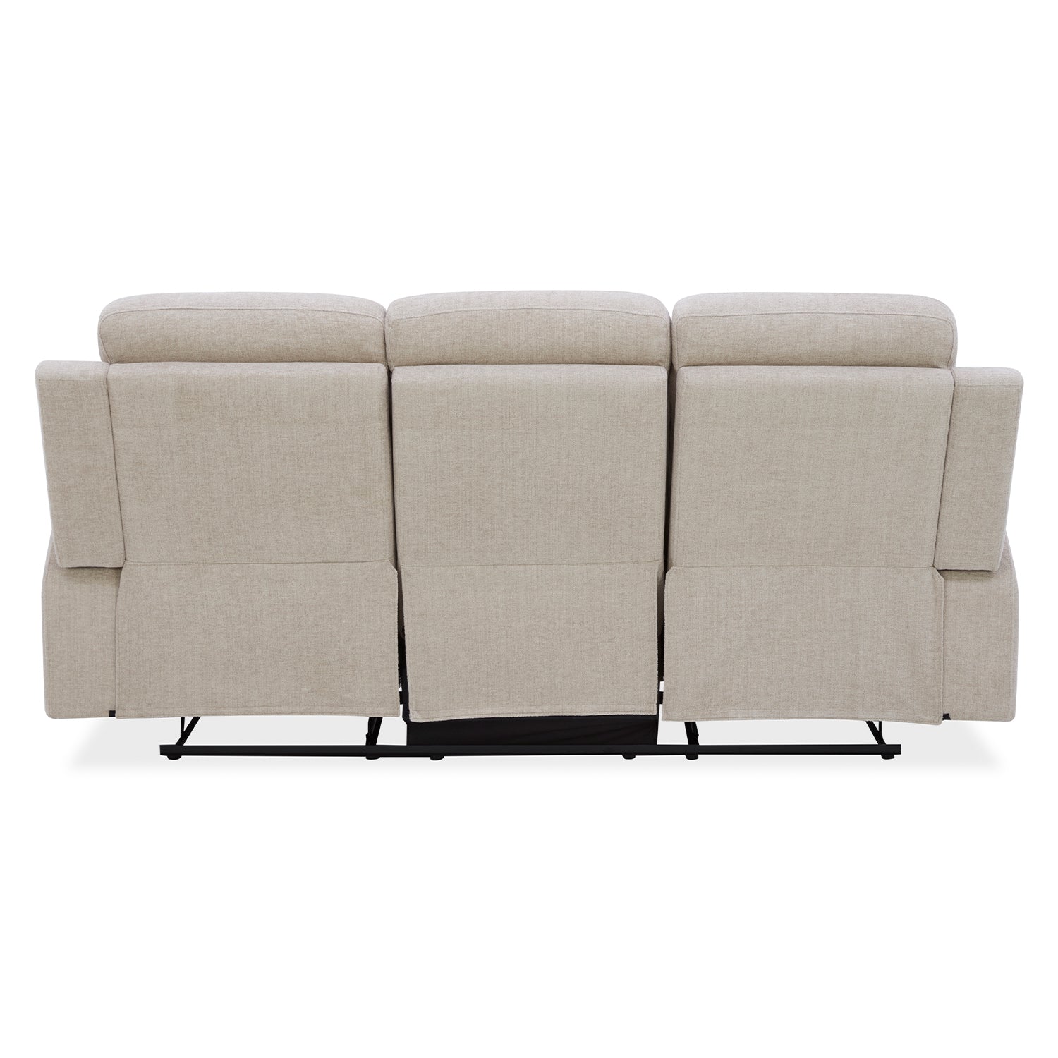 Sofá Reclinable 3 Puestos Chick Lino Beige