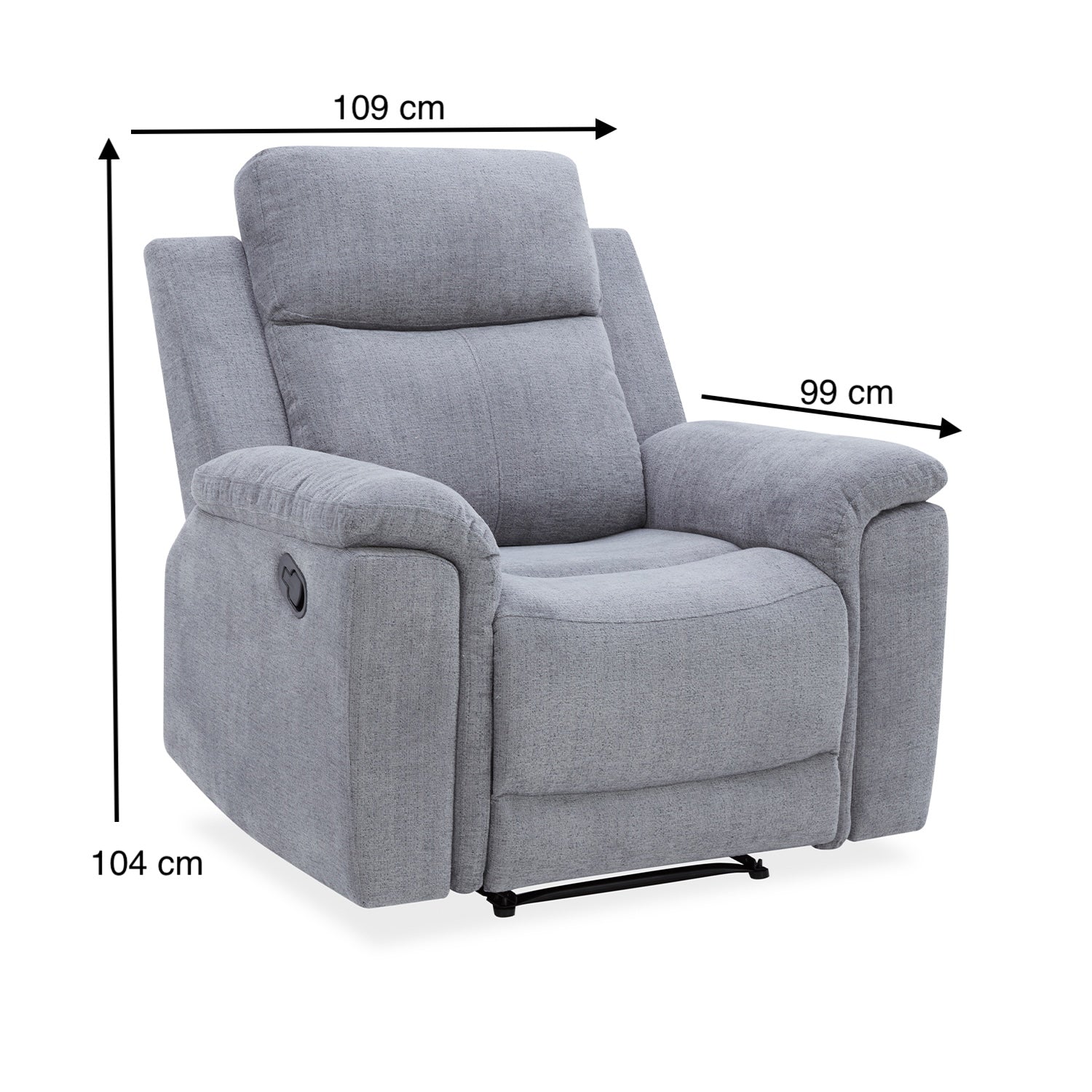 Sillón Reclinable Chick Lino Gris