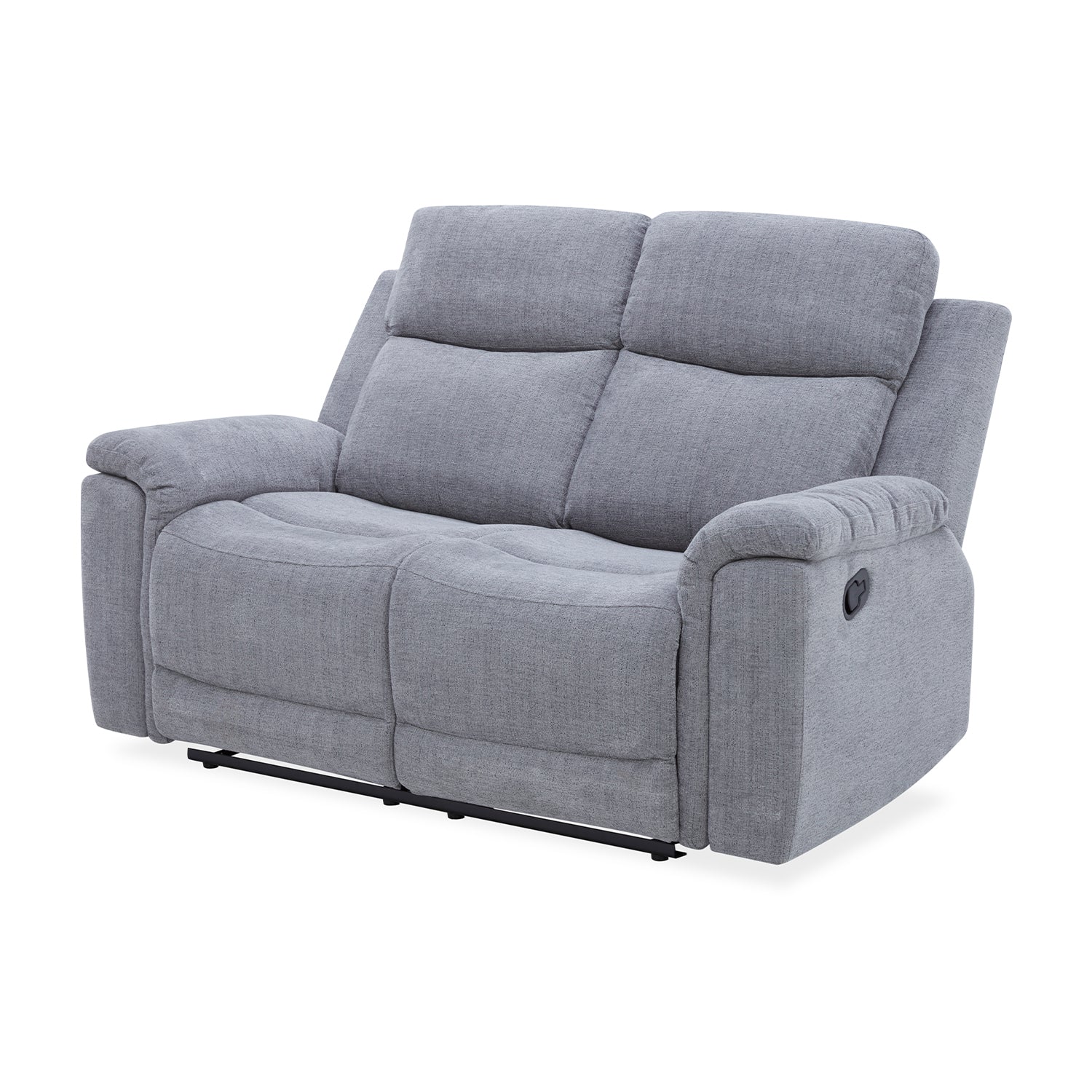Sofá Reclinable 2 Puestos Chick Lino Gris