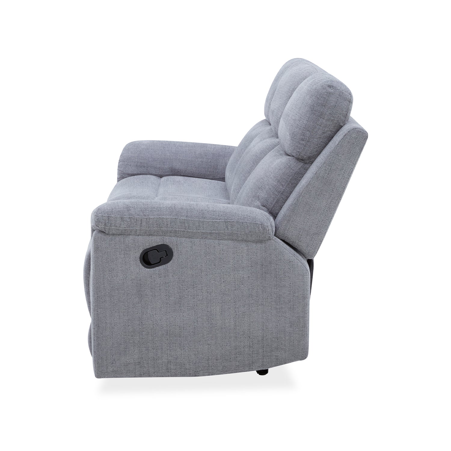 Sofá Reclinable 3 Puestos Chick Lino Gris