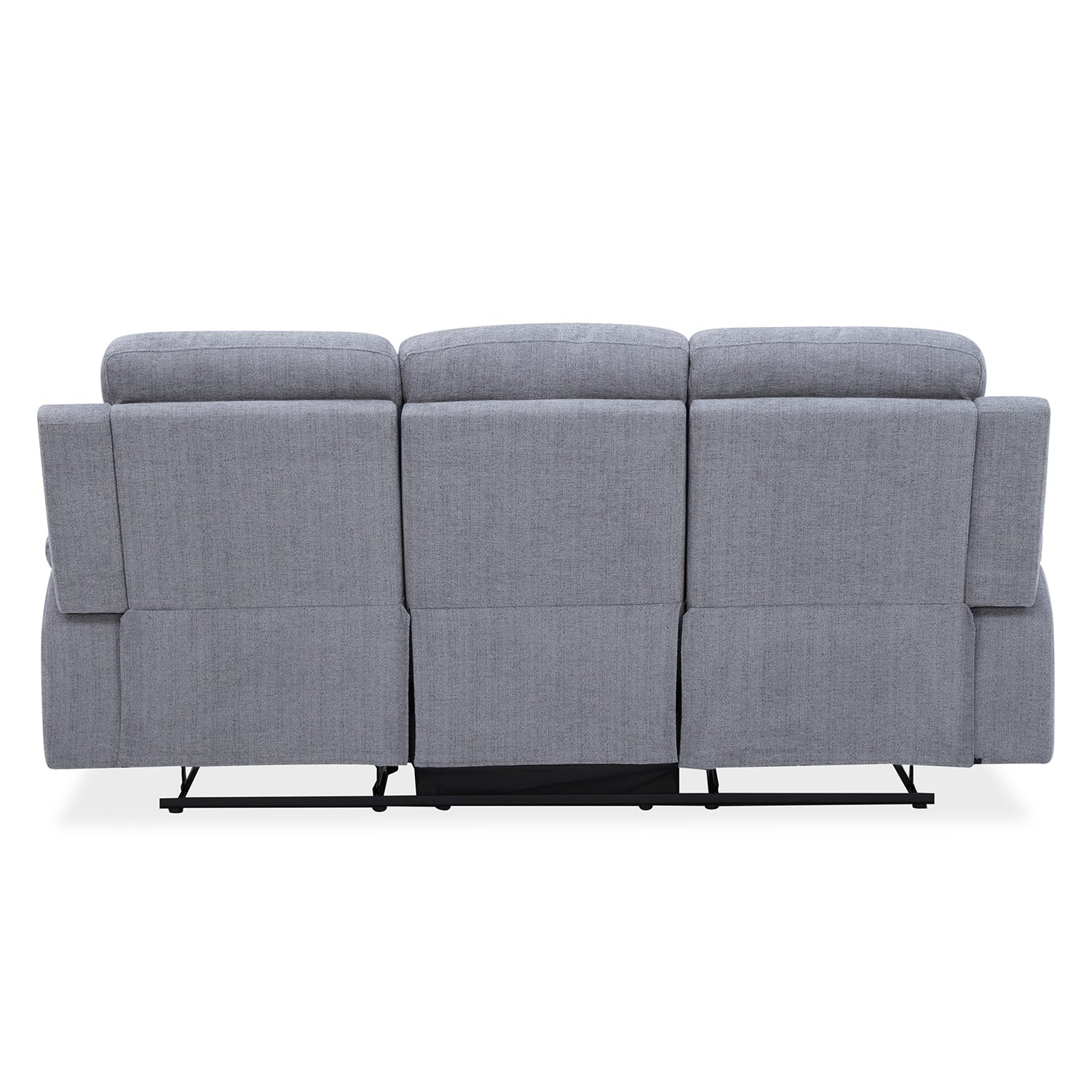 Sofá Reclinable 3 Puestos Chick Lino Gris