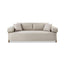 Sofá 3 Puestos Sabina Lino York Home Beige, Natural