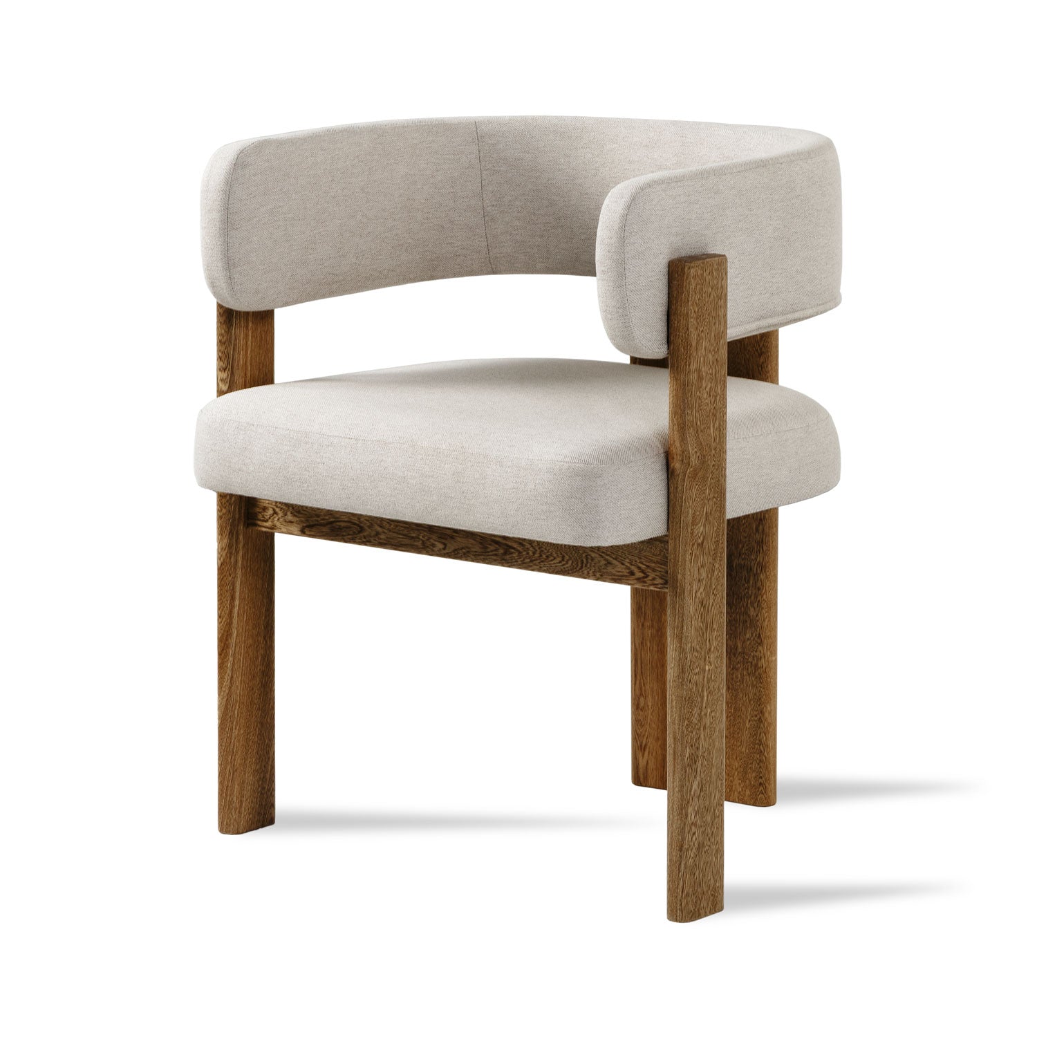 Comedor 6 Puestos Sabina Lino York Home Beige, Natural