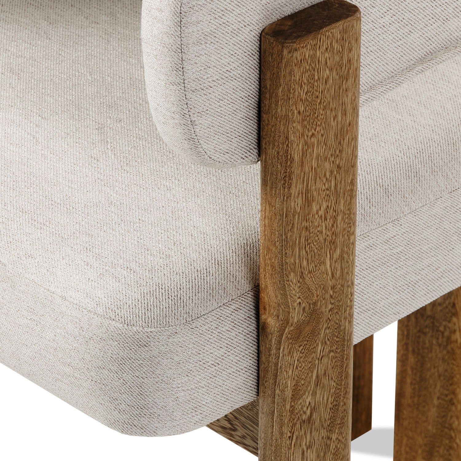 Comedor 6 Puestos Sabina Lino York Home Beige, Natural