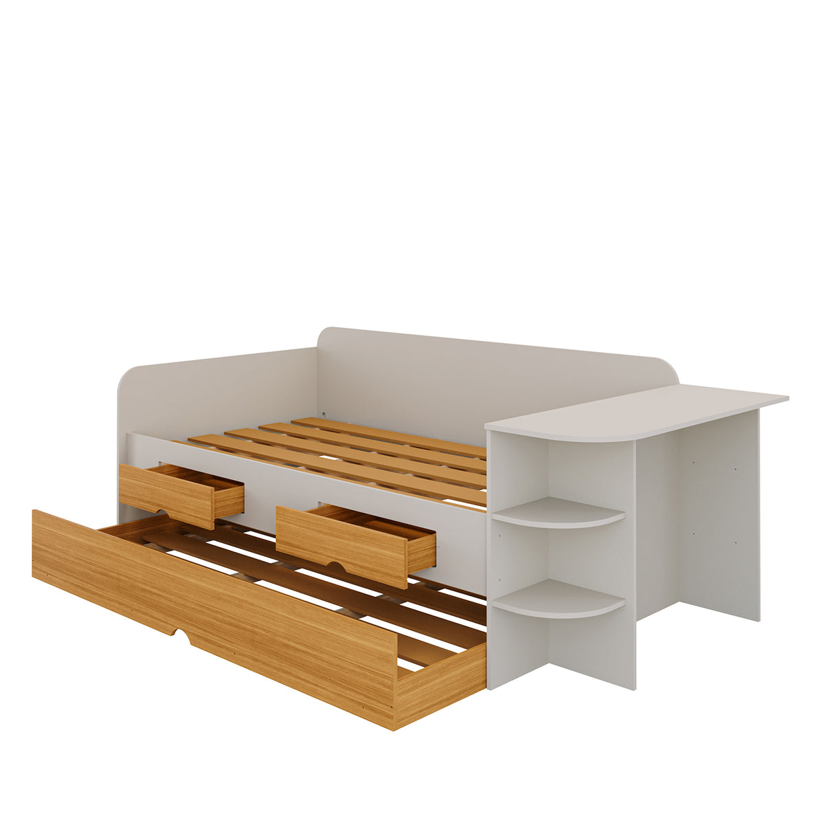 Cama Auxiliar Dúplex Helen Off White, Natural