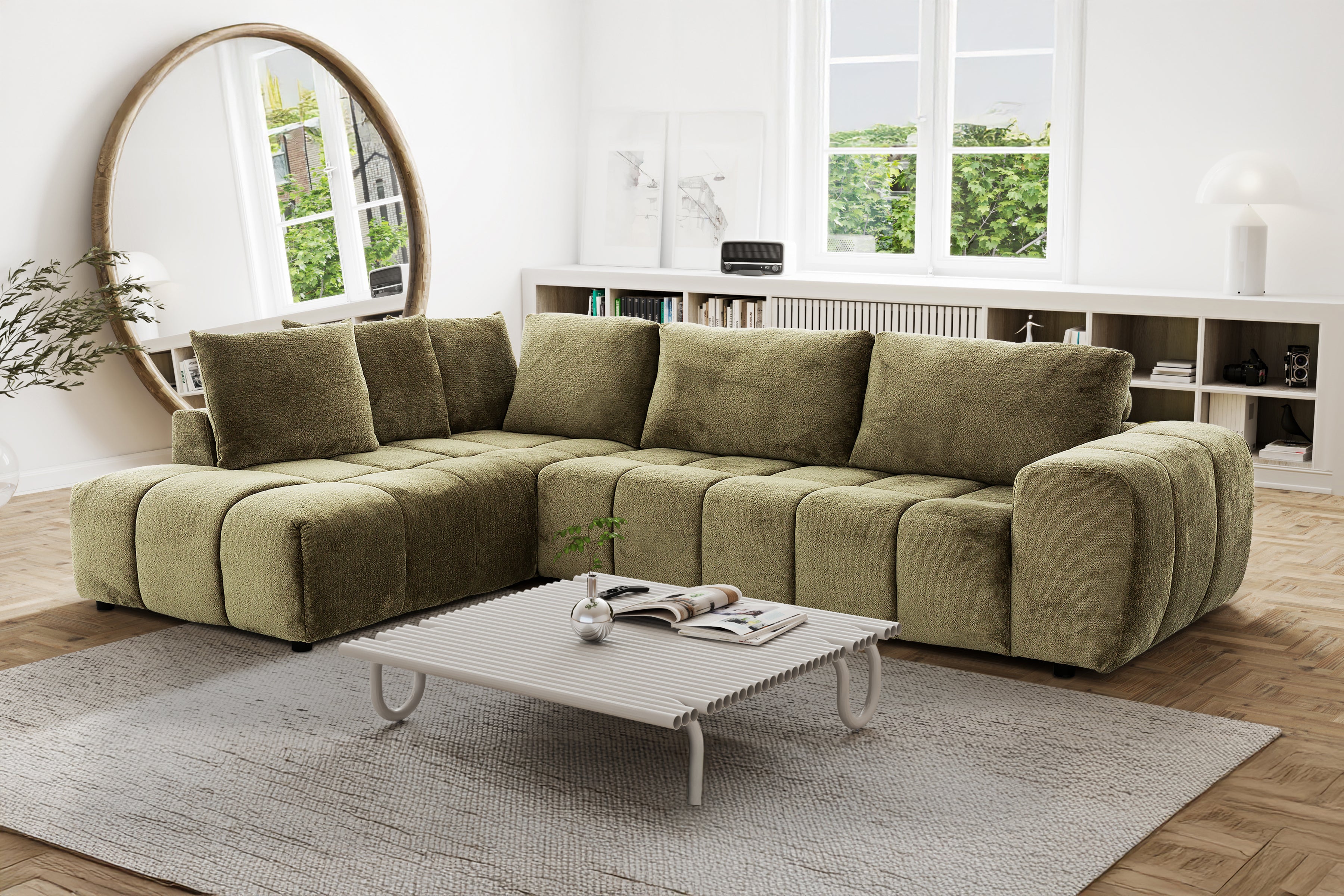 Sala Rinconera Cielum Velvet Verde