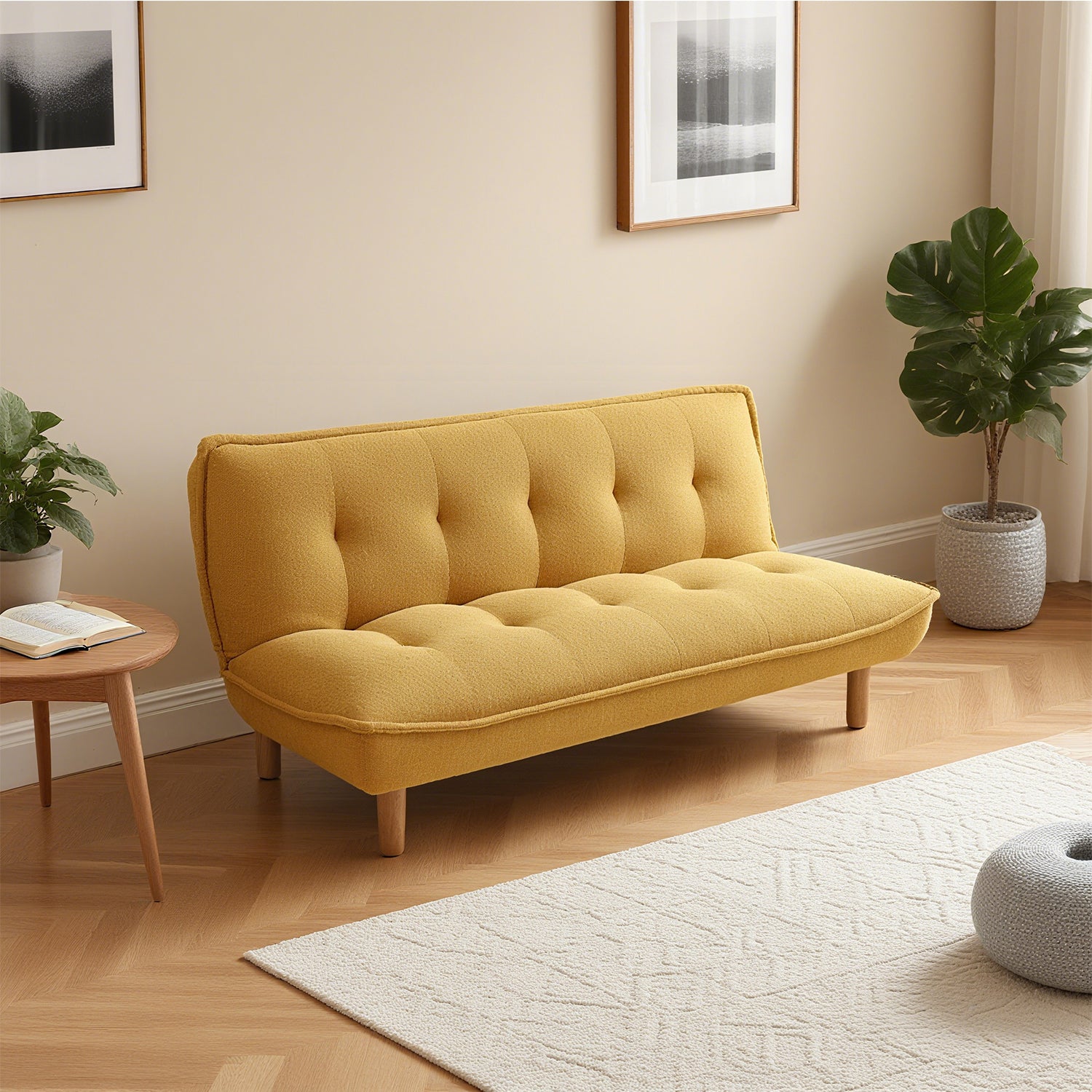 Sofá Cama Ali Boucle Amarillo