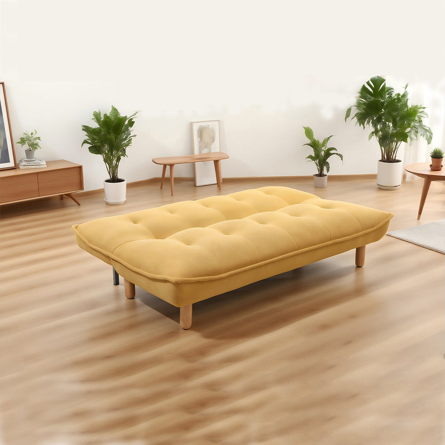 Sofá Cama Ali Boucle Amarillo