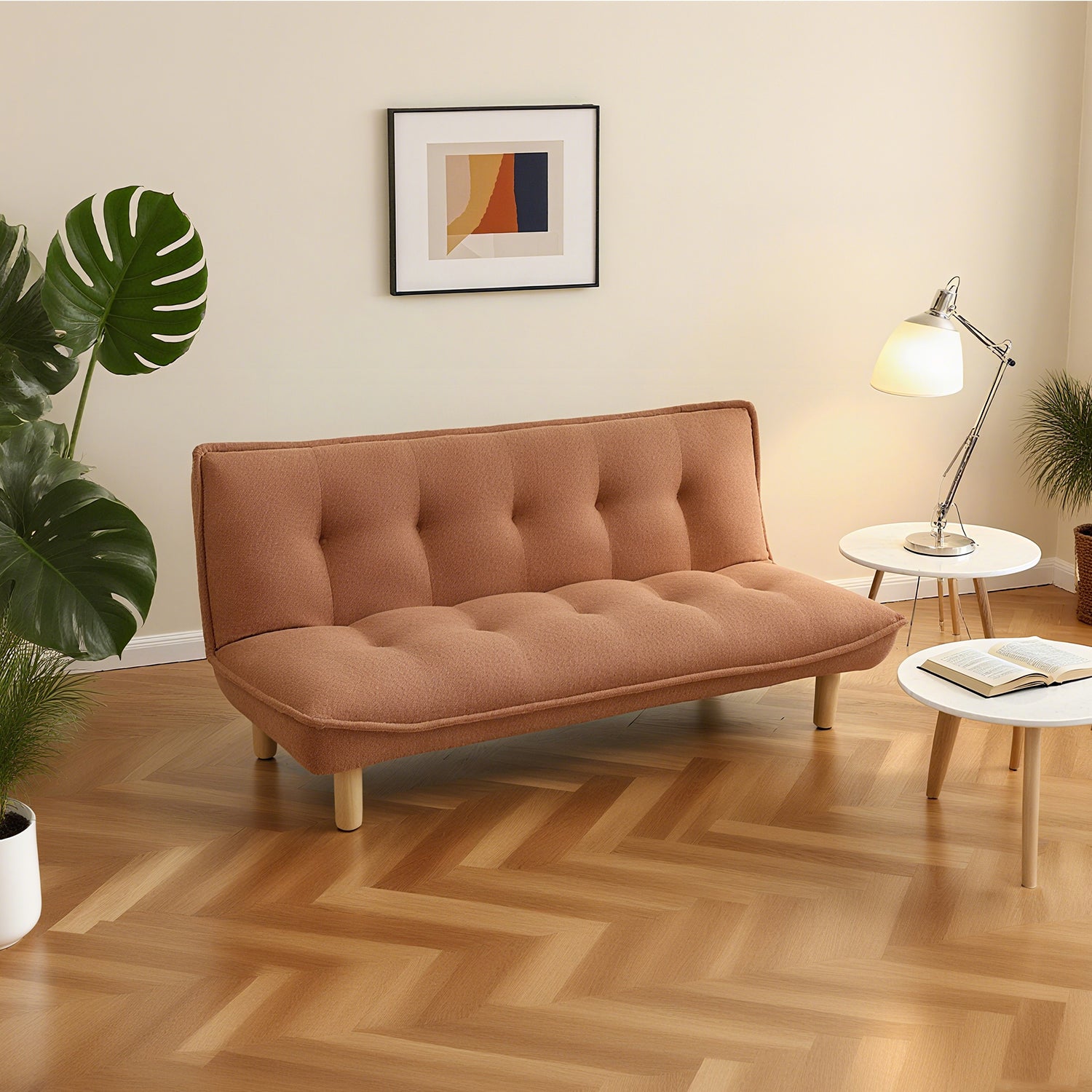 Sofá Cama Ali Boucle Naranja