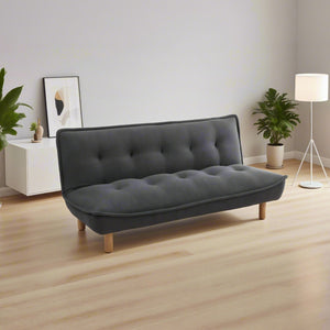 Sofá Cama Ali Boucle Gris Oscuro