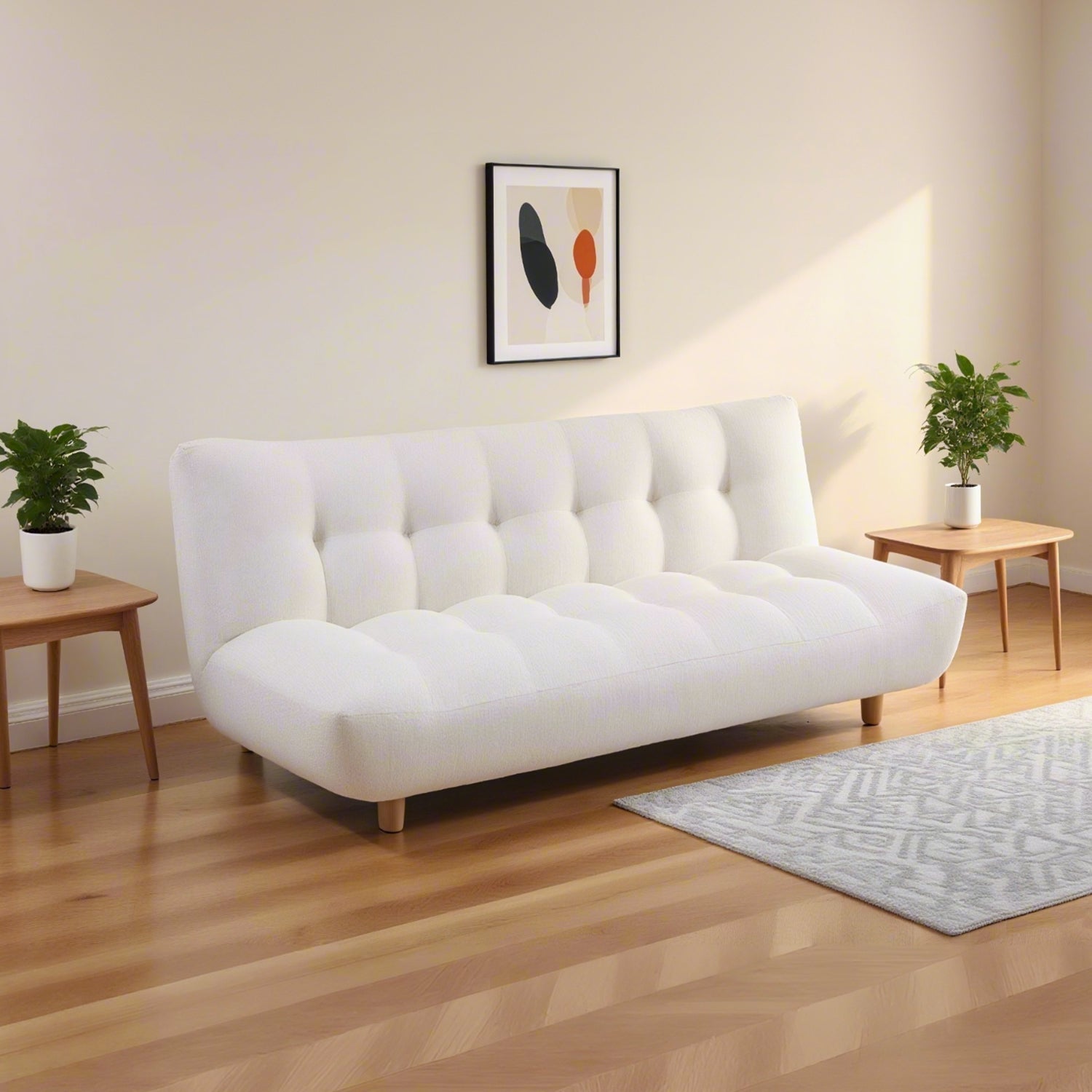 Sofá Cama Abby Boucle Crema
