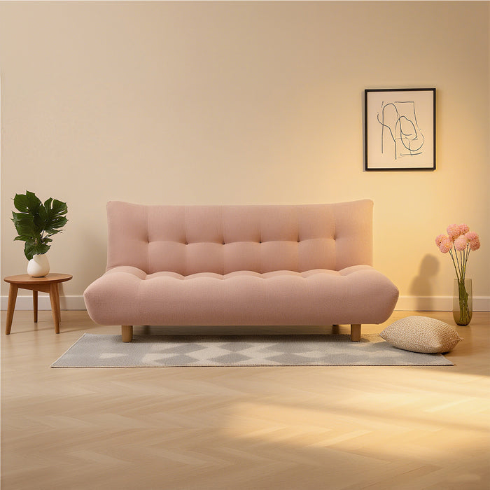 Sofá Cama Abby Boucle Rosado