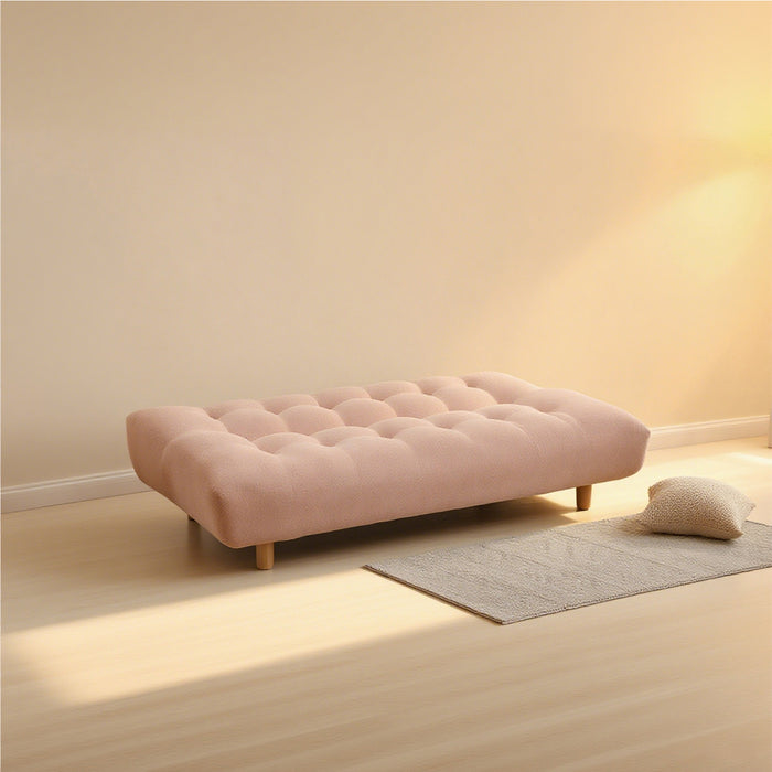Sofá Cama Abby Boucle Rosado