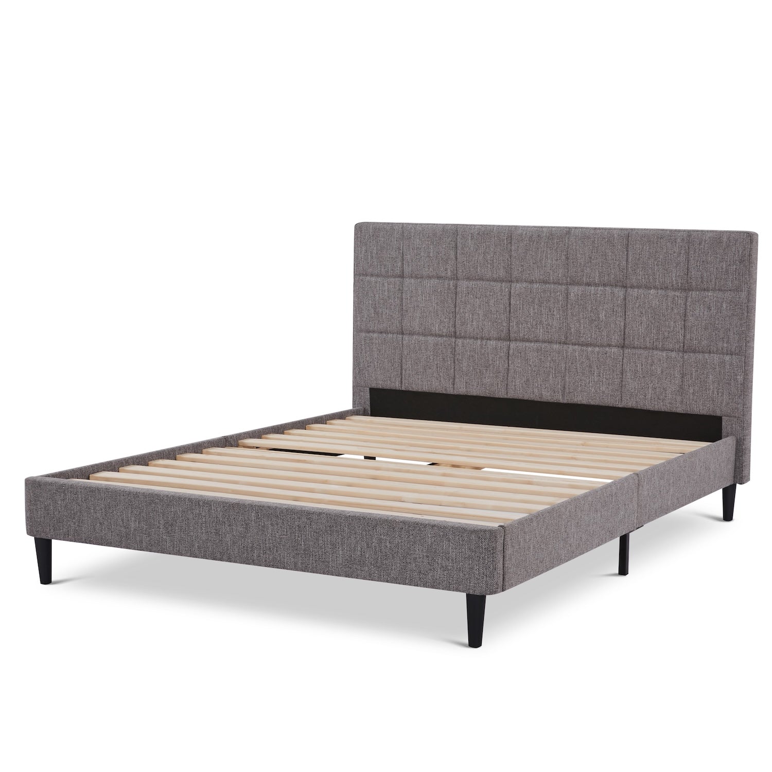 Cama Queen Nala Microfibra Gris