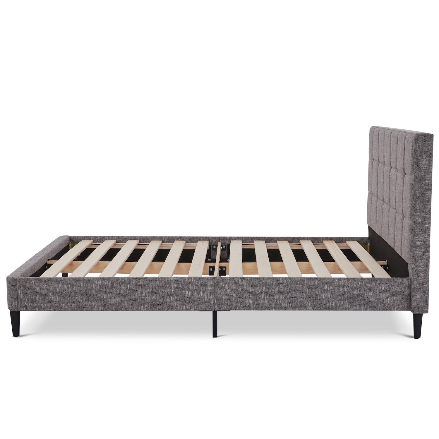 Cama Queen Nala Microfibra Gris