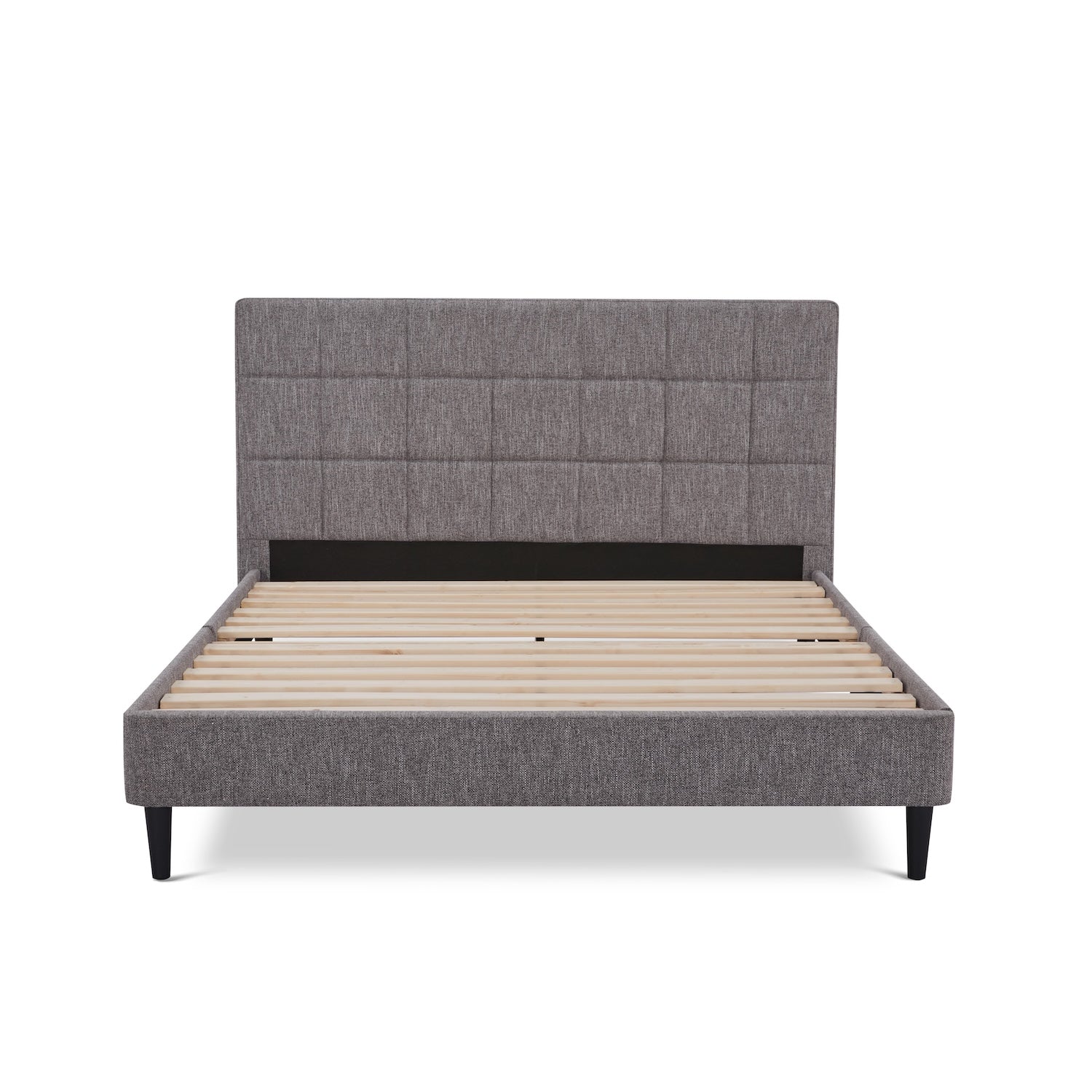 Cama Queen Nala Microfibra Gris