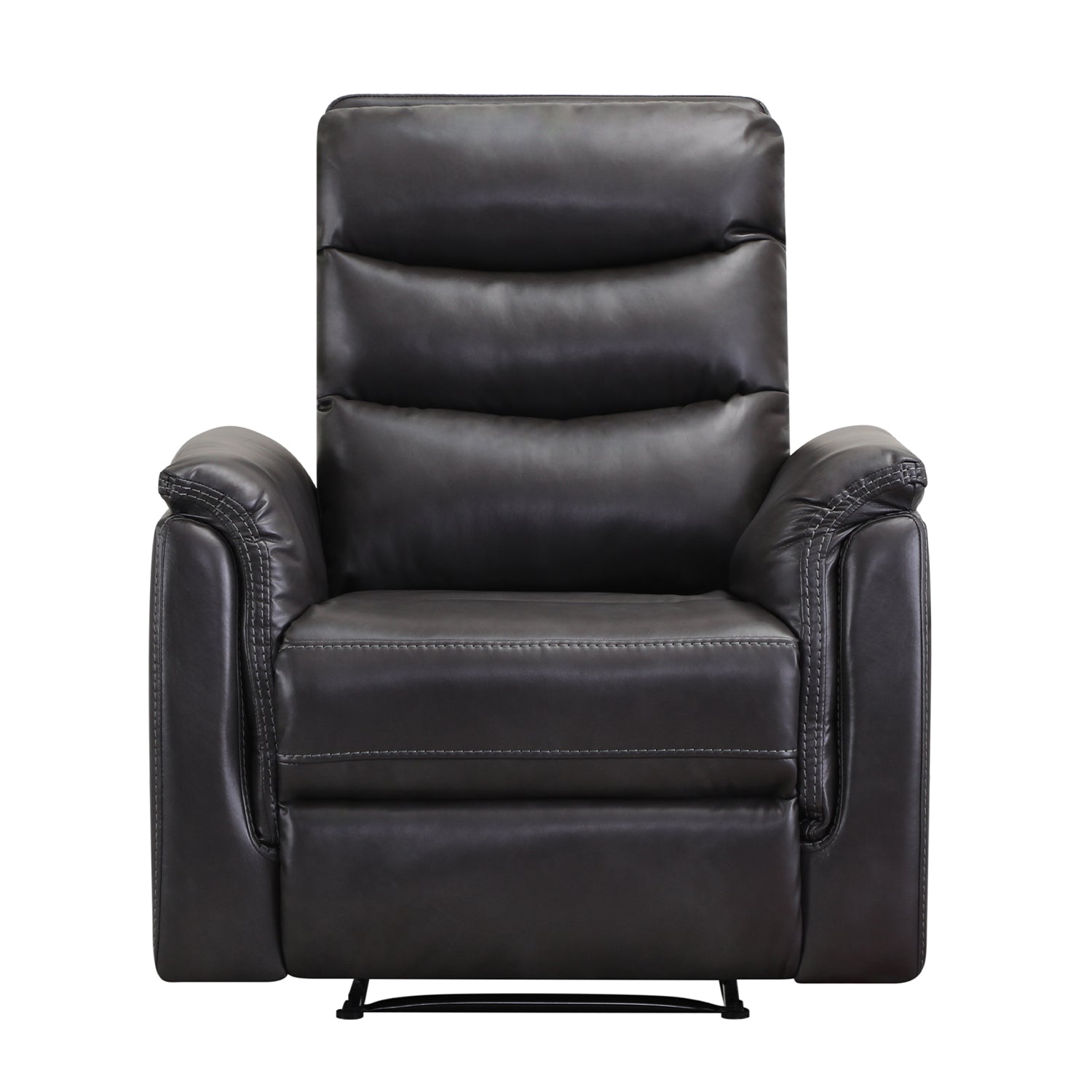 Sillón Reclinable Cook Eurocuero Gris