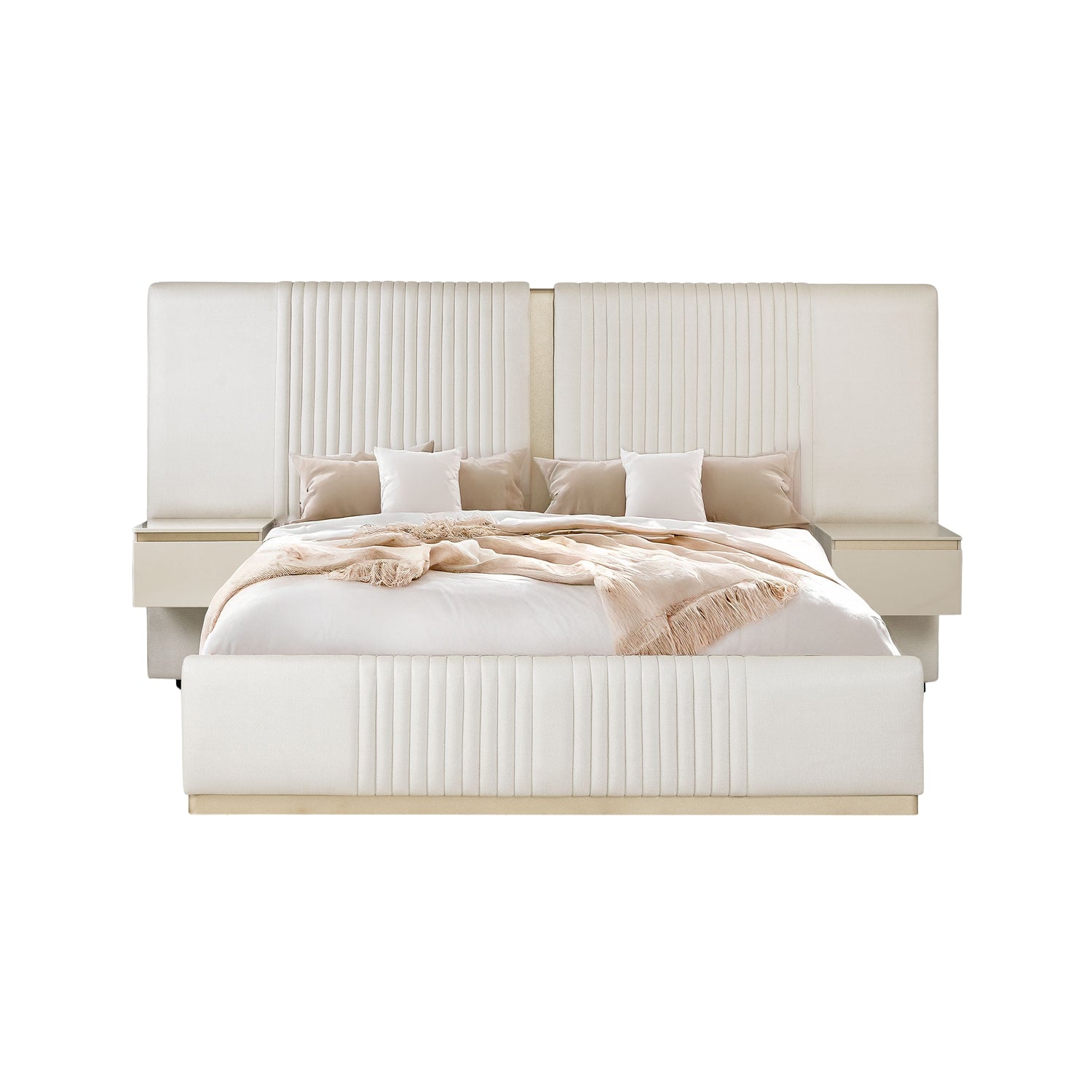 Cama Queen Celestia Eurolino Perla, Champaña
