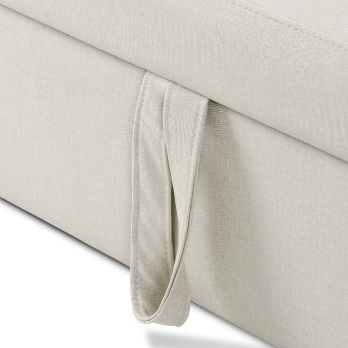 Sala Cama Sevilla Eurolino Blanco Puro, Champaña Izquierda