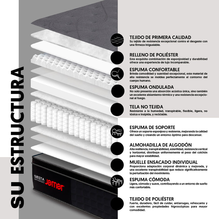 Colchón Twin Siesta Ortopedic by Jamar
