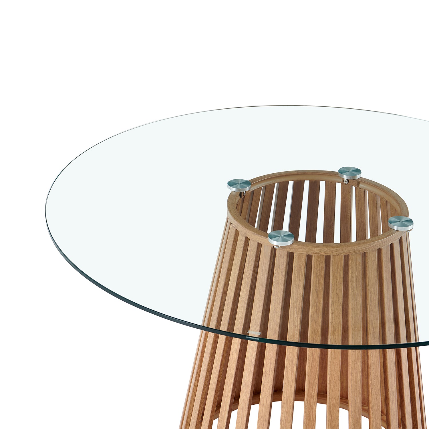Comedor 4 Puestos Donato Azul, Natural Glass