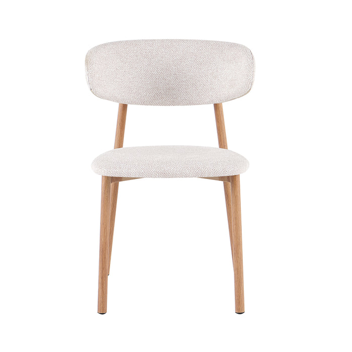 Comedor 6 Puestos Donato Beige, Natural Glass