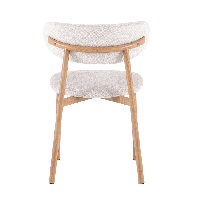 Comedor 6 Puestos Donato Beige, Natural Glass