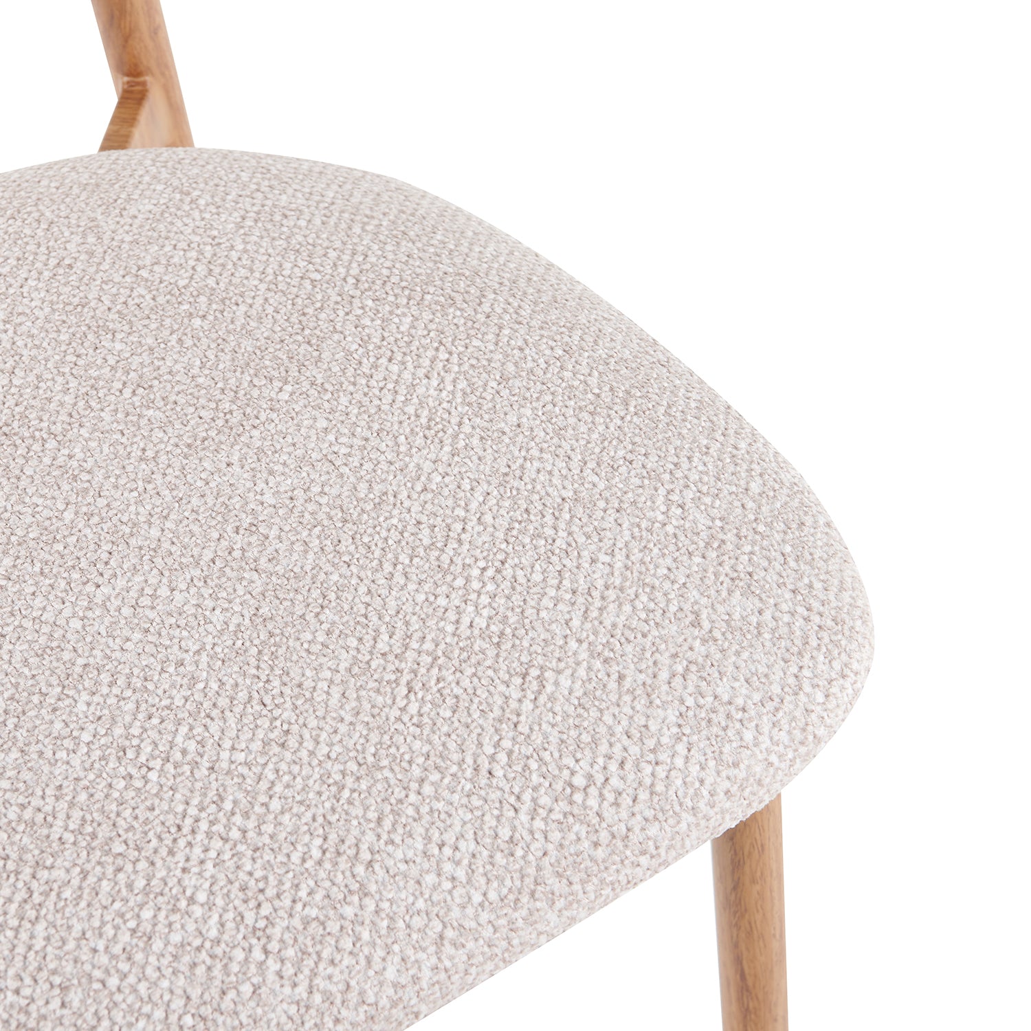 Comedor 6 Puestos Donato Beige, Natural Glass