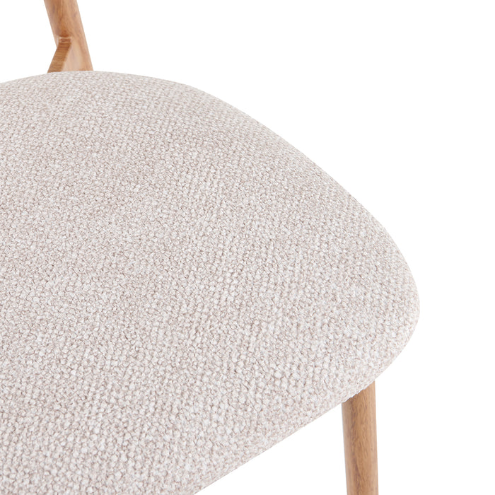 Comedor 6 Puestos Donato Beige, Natural Glass