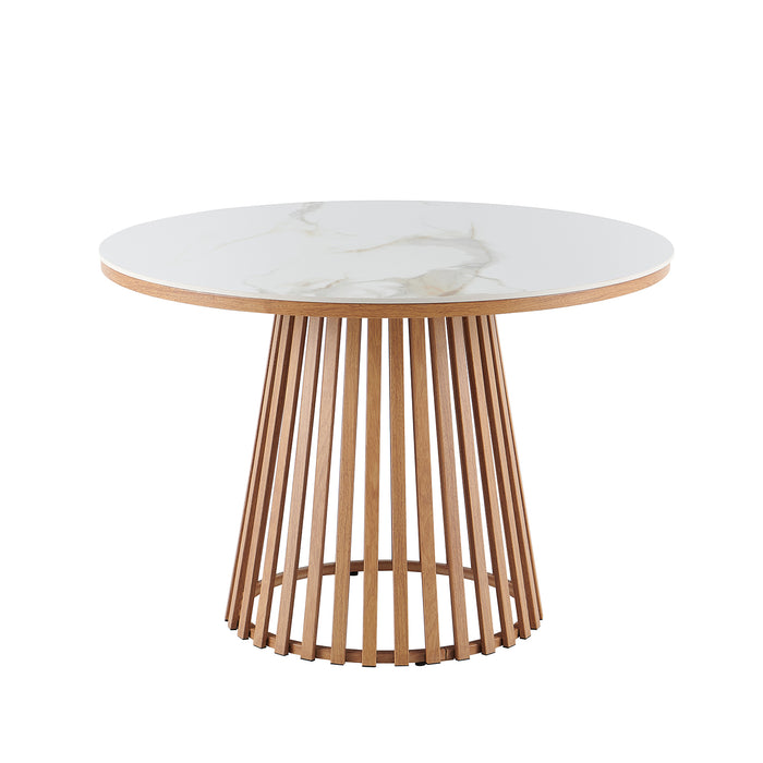 Comedor 4 Puestos Donato Beige, Natural Sinterizado