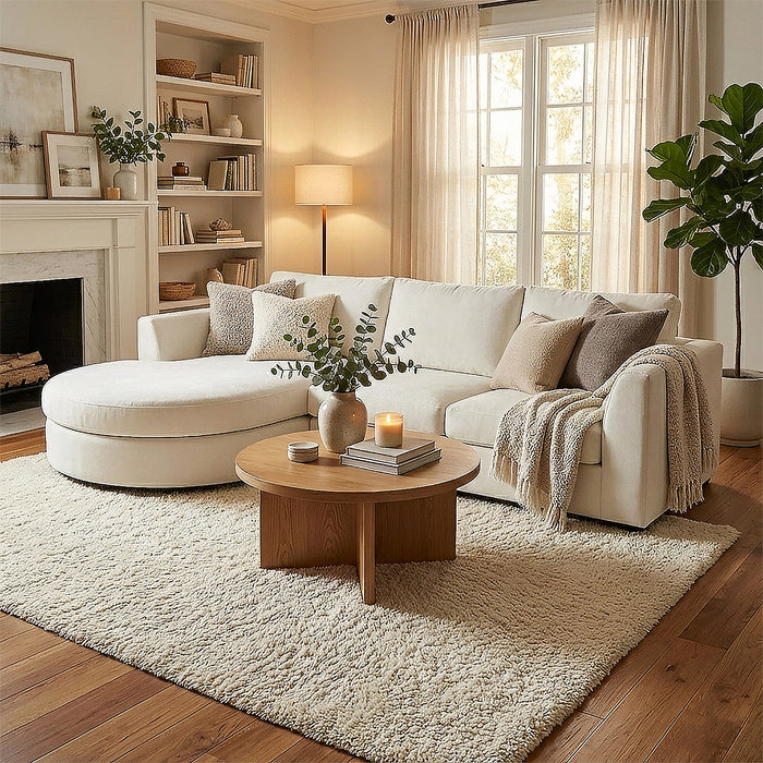 Sala Rinconera Dali Velvet Beige