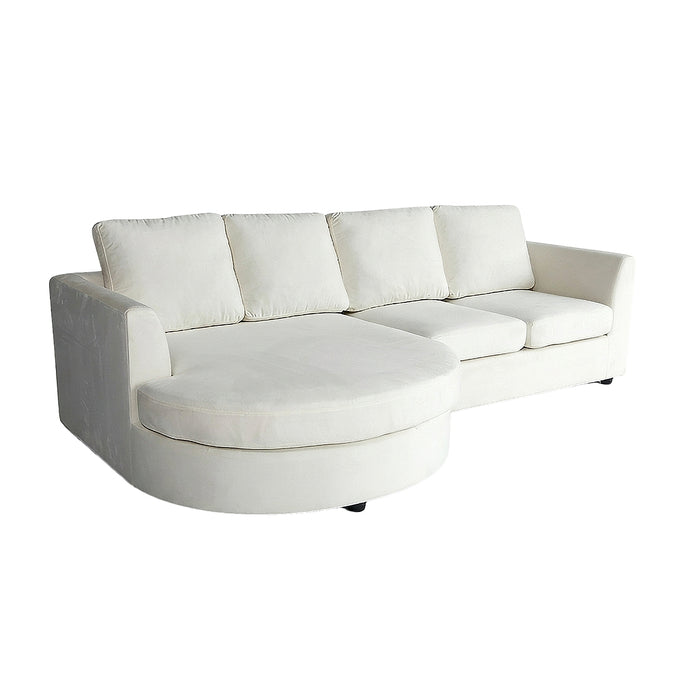 Sala Rinconera Dali Velvet Beige