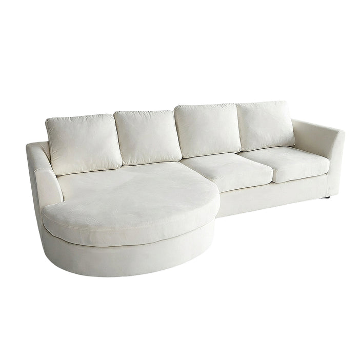 Sala Rinconera Dali Velvet Beige