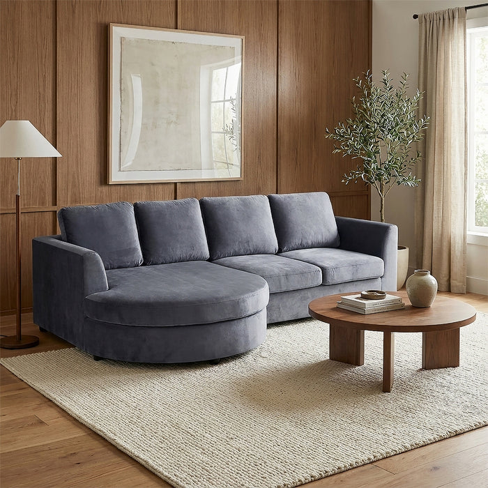 Sala Rinconera Dali Velvet Plomo