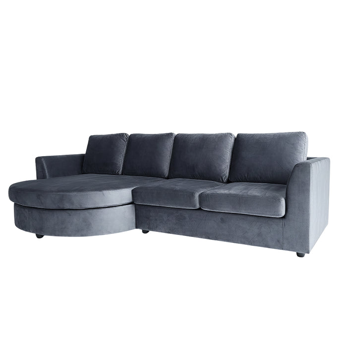 Sala Rinconera Dali Velvet Plomo