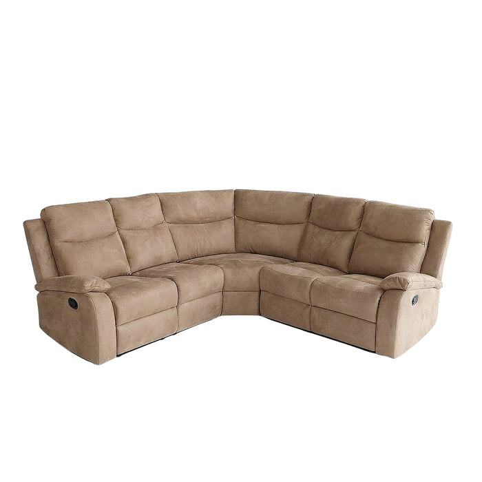 Sala Rinconera Reclinable Dallas Eurocuero Beige