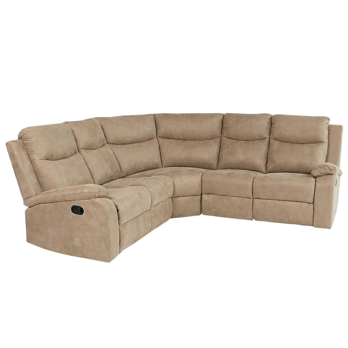Sala Rinconera Reclinable Dallas Eurocuero Beige