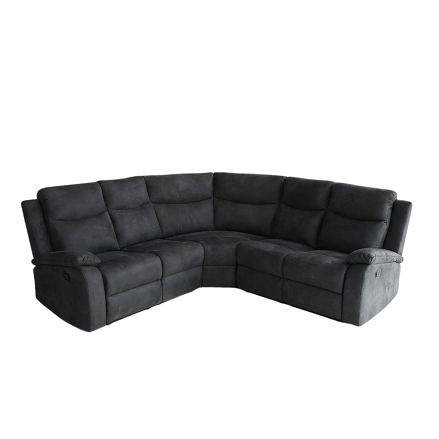 Sala Rinconera Reclinable Dallas Eurocuero Gris