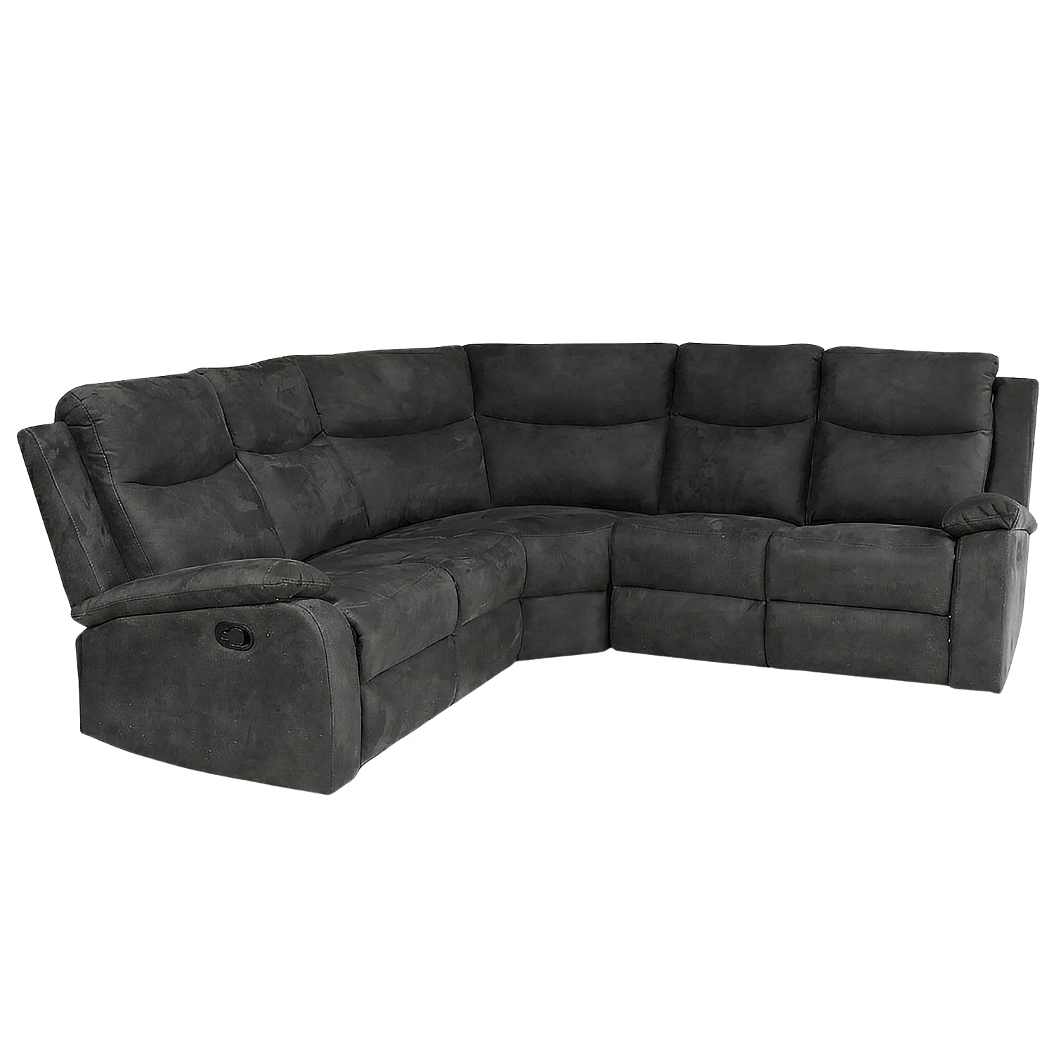 Sala Rinconera Reclinable Dallas Eurocuero Gris