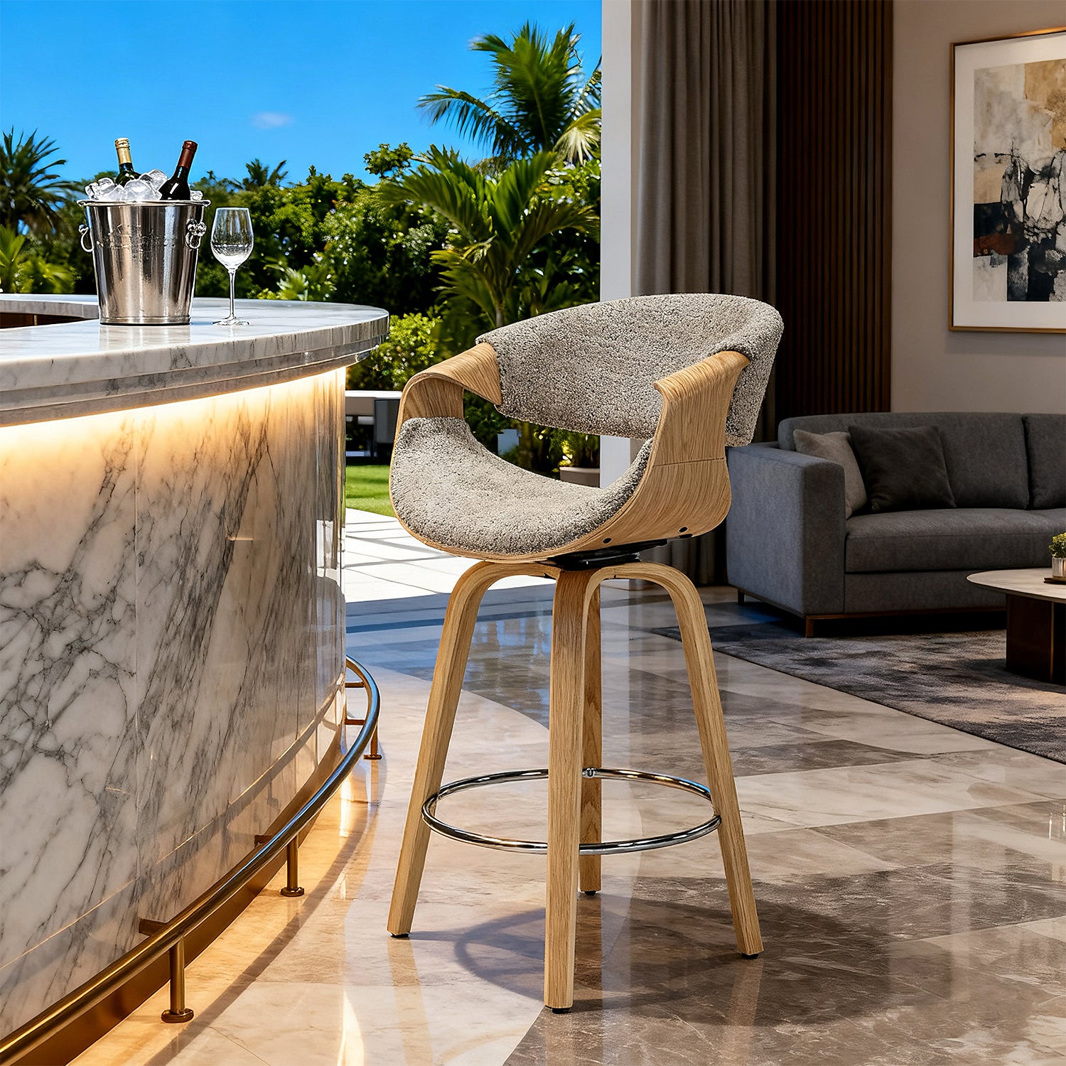 Silla Bar Oasis Boucle Mocca