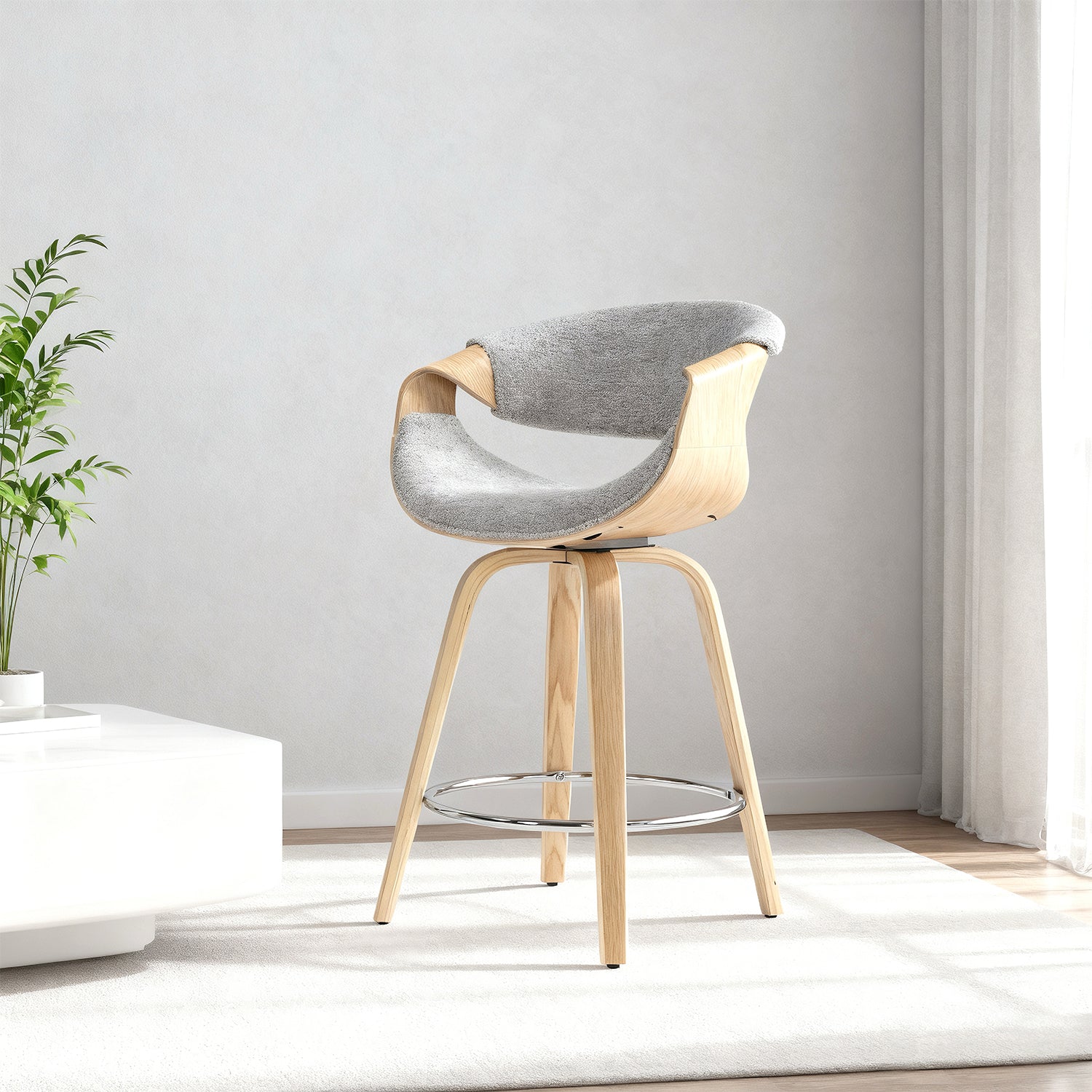 Silla Bar Oasis Boucle Gris
