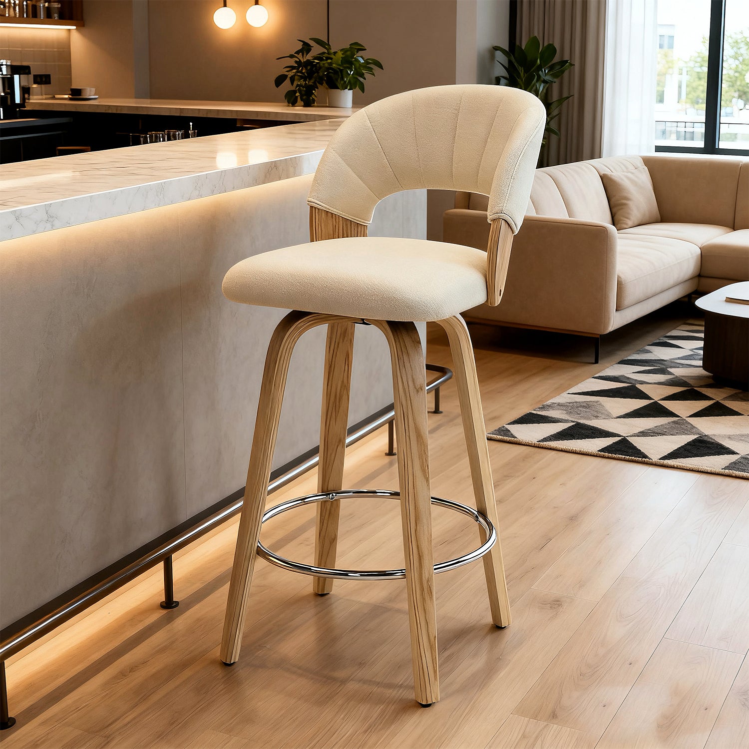 Silla Bar Paris Lino Beige