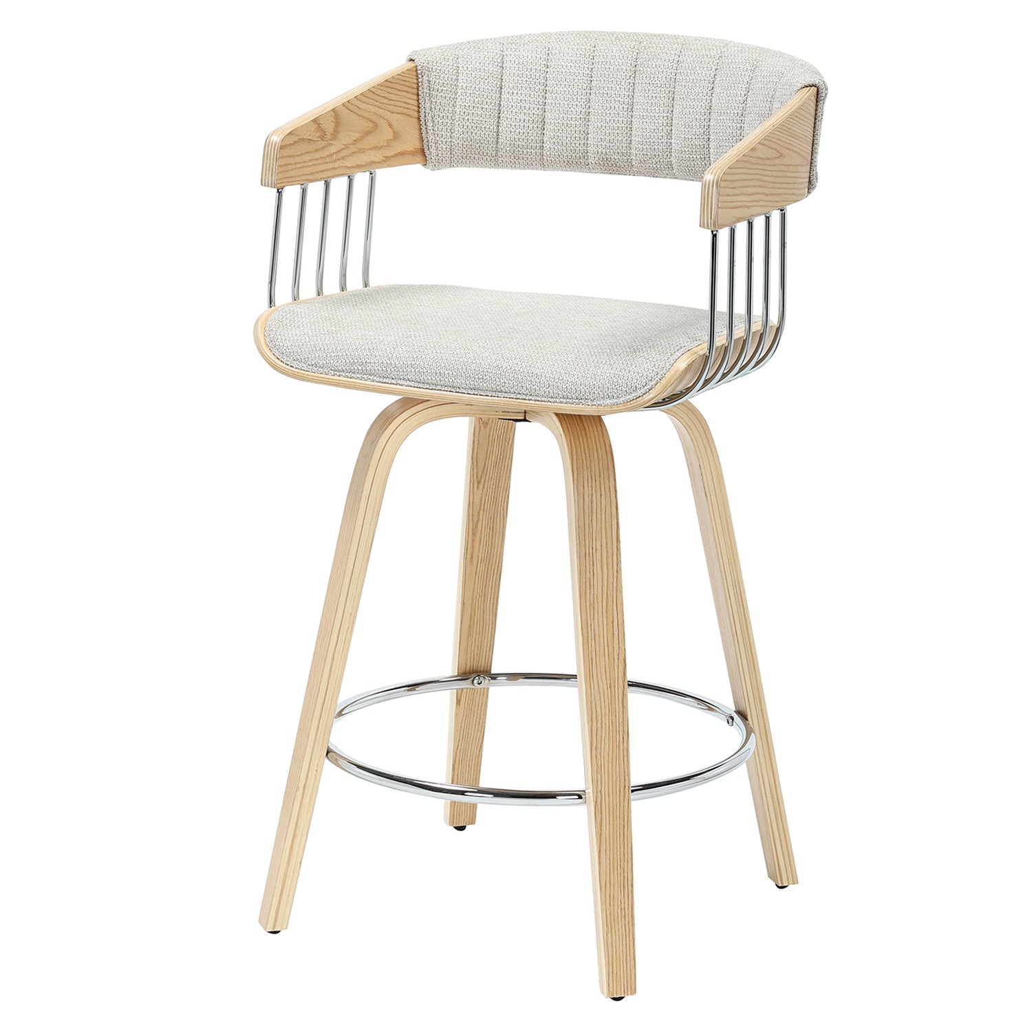 Silla Bar Patty Microfibra Beige