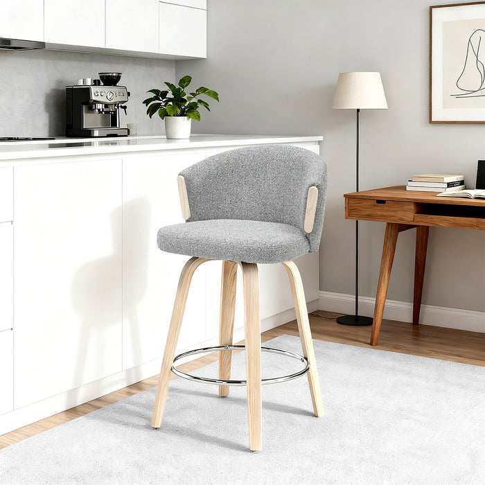 Silla Bar Odin Lino Gris