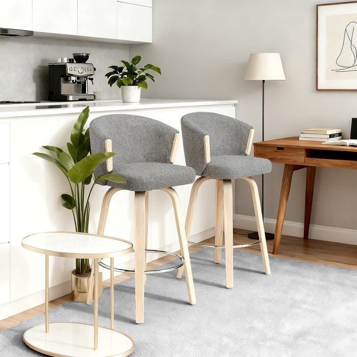 Silla Bar Odin Lino Gris