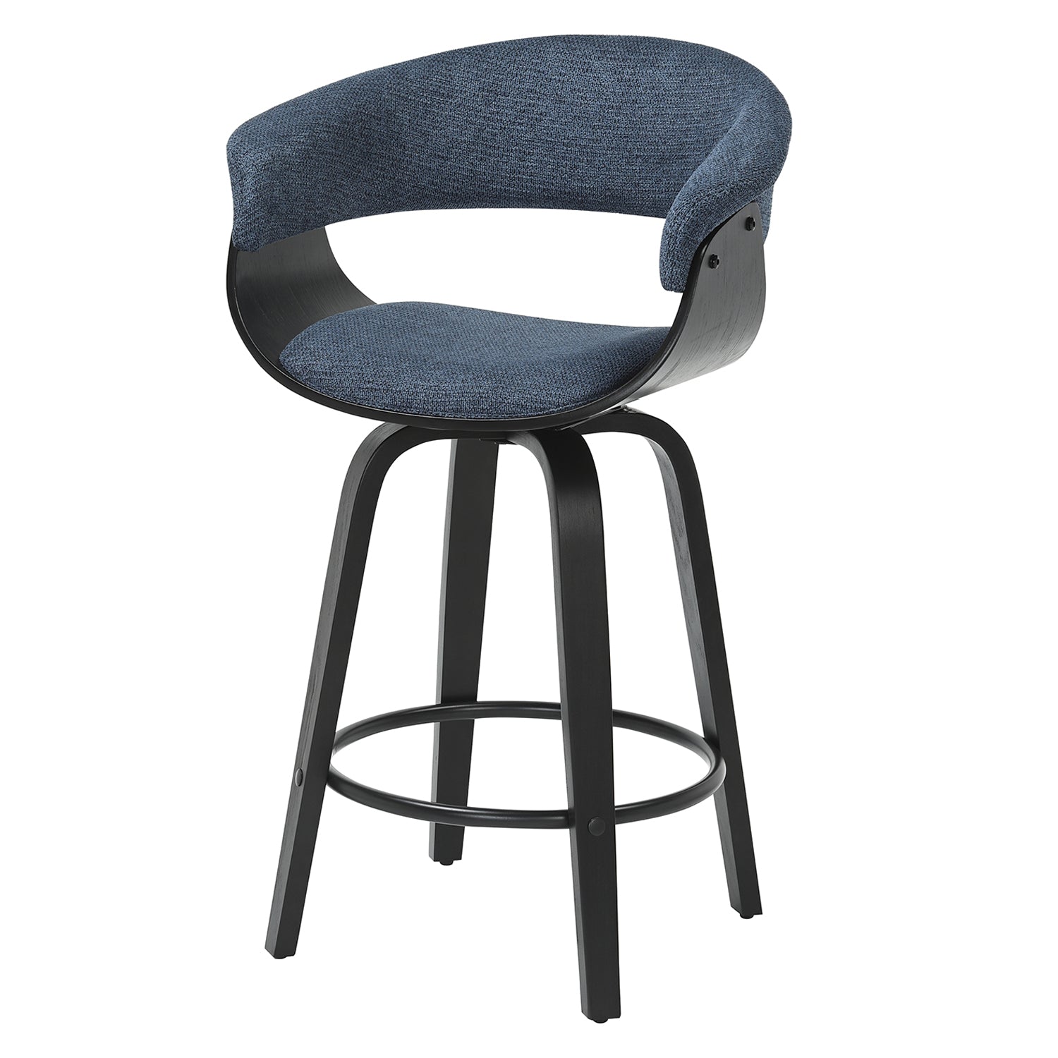 Silla Bar Auri Microfibra Navy